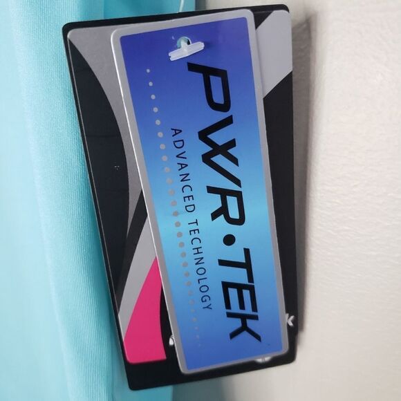 Marika Tek Small NWT Blue Curacao Short Sleeve Athletic Top - Picture 8 of 12